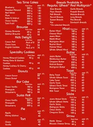 Bakers & More menu 2