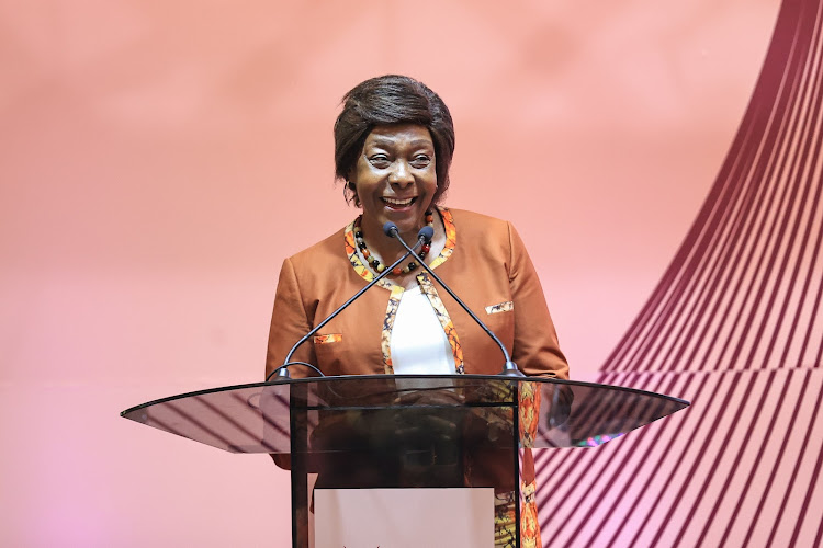 Former Kitui Governor Charity Ngilu speaking during the launch of the G7 Strategy by the Council of Governors in Safari park, Nairobi on March 7, 2024