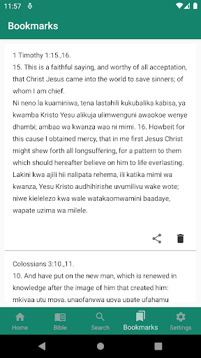 Screenshot English - Swahili Bible