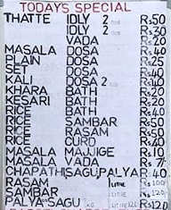 Brahmin's Home Made Foods menu 1