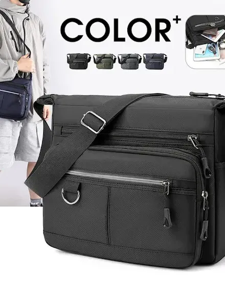 2024 New Shoulder Men's Bag Waterproof Oxford Luxury Desi... - 0