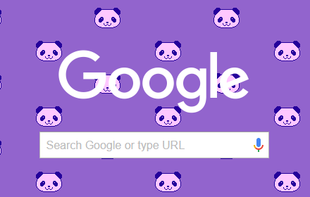 Cute Pixel Purple Panda Bears small promo image