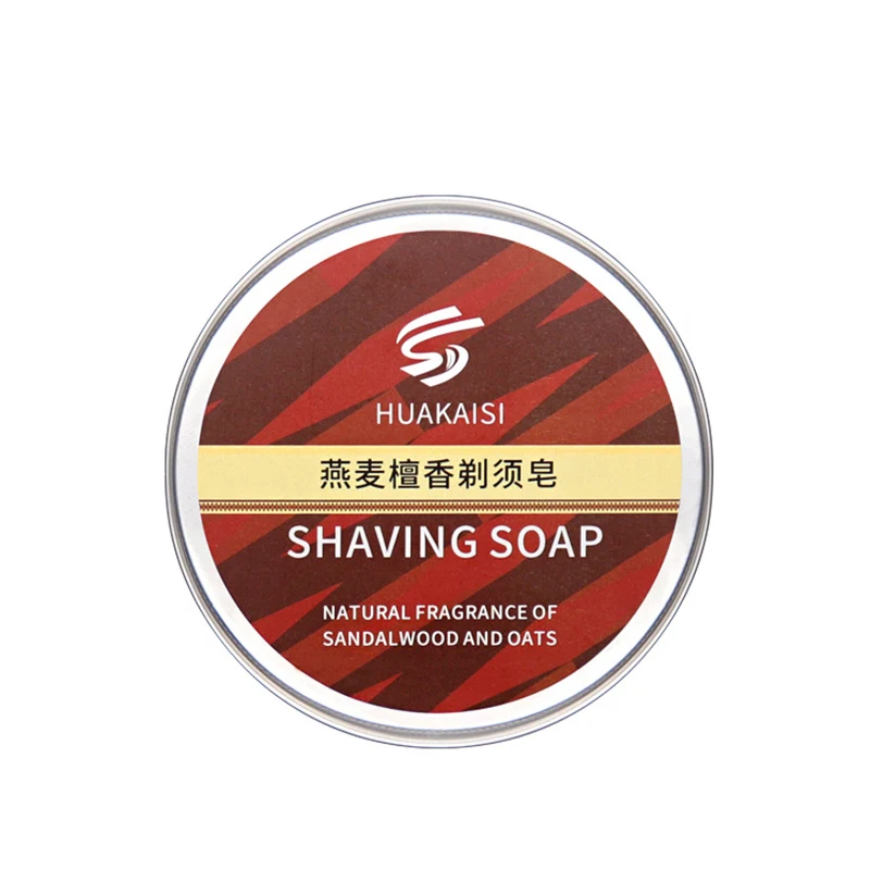 Jabón de Afeitado para Barba de Hombre con Avena y Sándalo. Disfruta un afeitado suave y cuida tu piel. Ideal para un cuidado completo.