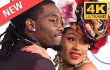 Cardi B and Offset HD Wallpapers Theme small promo image