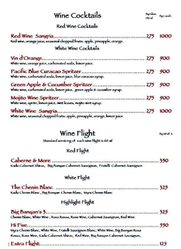 Napoli Italian Bistro menu 