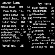 Delhi Malai Chaap menu 1