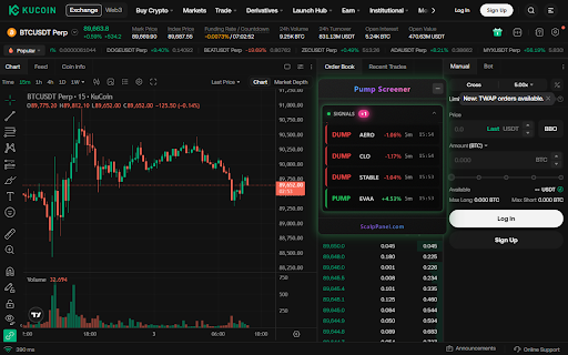 Pump Screener for KuCoin Futures screenshot 2