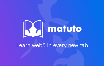 Matuto | Learn web3 in every new tab small promo image