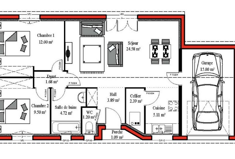  Vente Terrain + Maison - Terrain : 320m² - Maison : 65m² à Bègles (33130) 