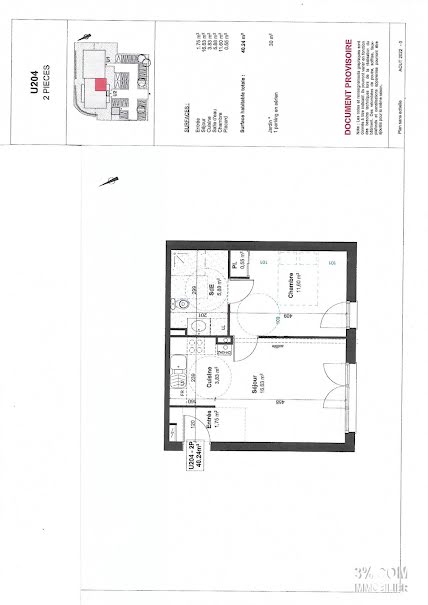 Vente appartement 2 pièces 45 m² à Fléville-devant-Nancy (54710), 139 000 €