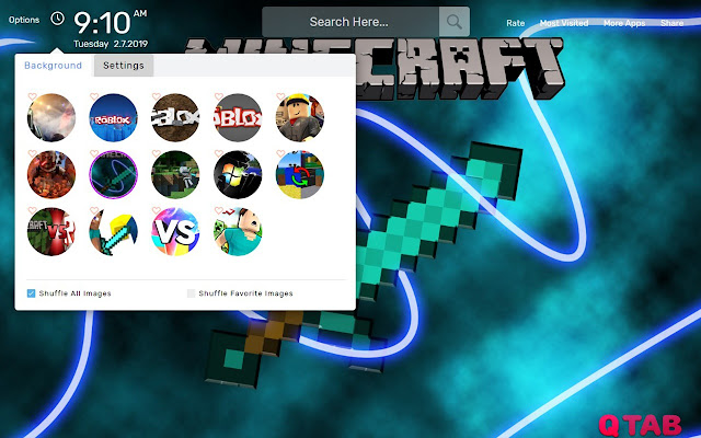 Roblox And Minecraft Wallpapers New Tab Theme