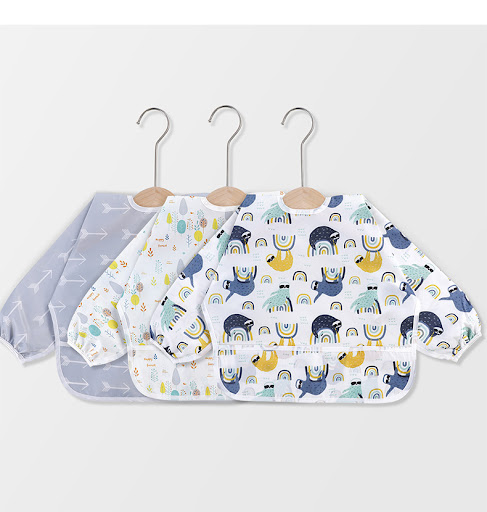 Title 9, Waterproof Baby Eating Coverall with Rice Pocke...