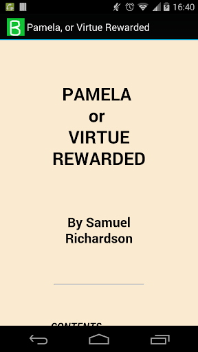 Pamela or Virtue Rewarded