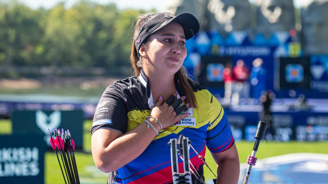 Lopez is going to her third World Games - wants the prize for the mixed team. Sara Lopez, a Colombian compound woman