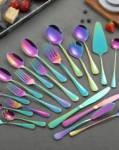 Utensílios coloridos de aço inoxidá - 1