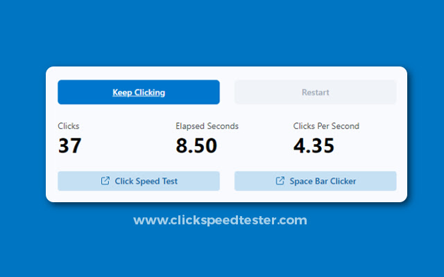 Click Speed Tester - Check Clicks Per Second