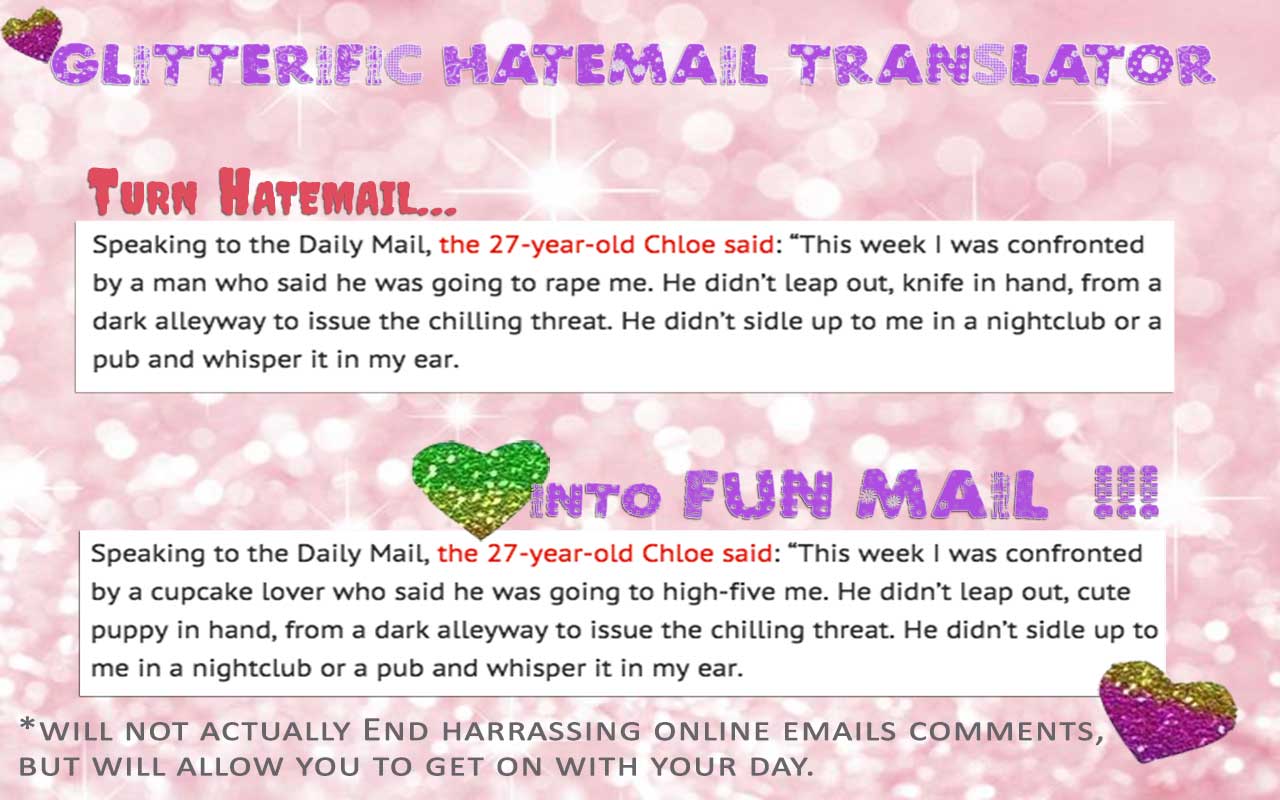 Glitterific Hatemail Translator Preview image 3