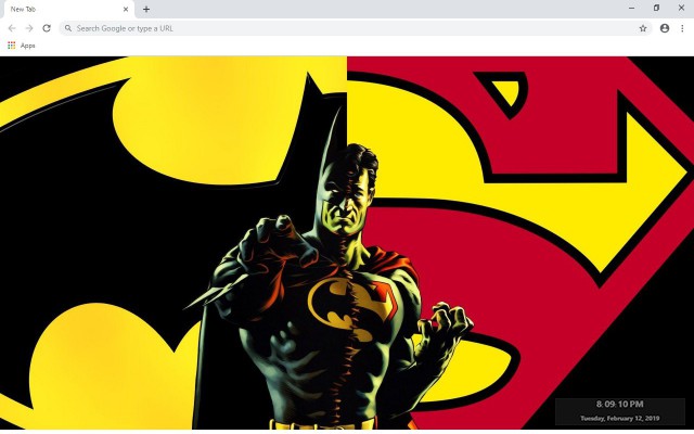 Batman & Superman New Tab Theme