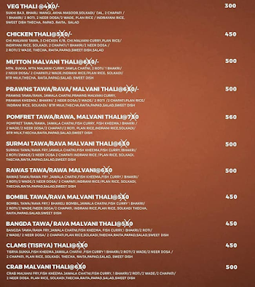Surbhi Malvani Kitchen & Bar menu 