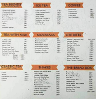 The Chai Story menu 1