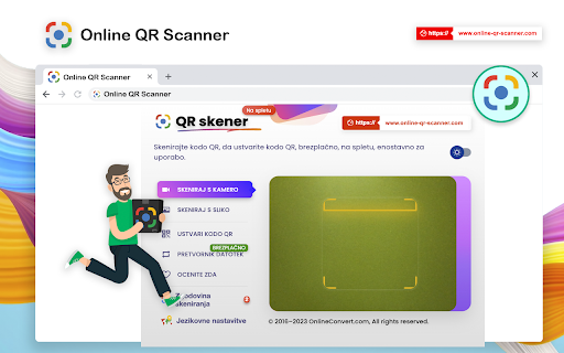 Spletni skener QR