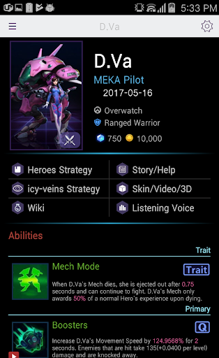 3D Heroes of HOTS - Info, Builder for HOTS