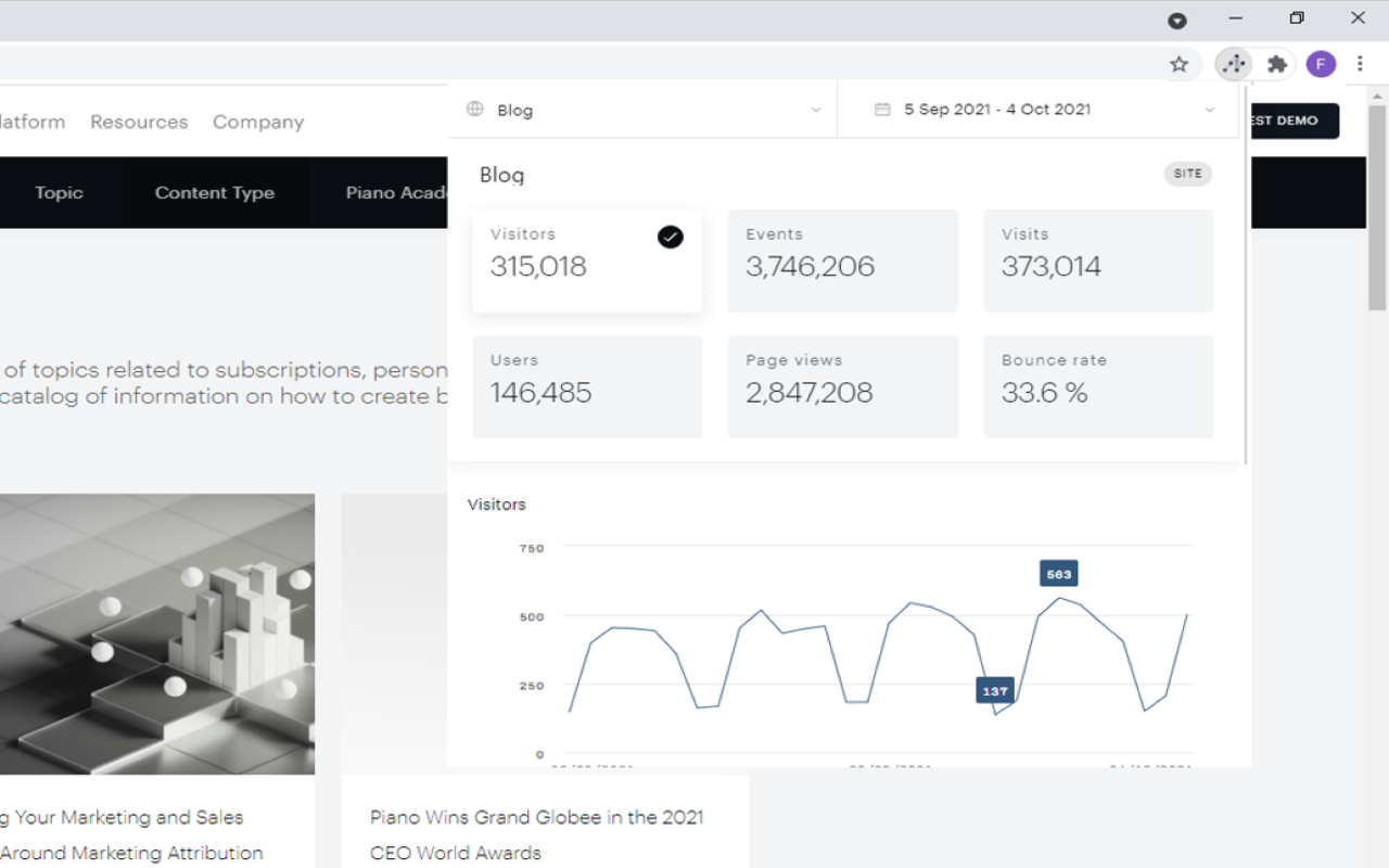 In-Page Piano Analytics Preview image 2