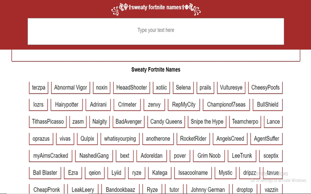 Sweaty Fortnite Names- Copy Paste Preview image 2