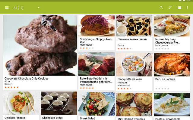 My CookBook chrome extension