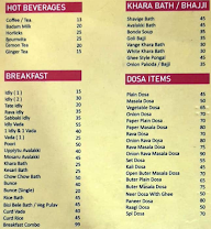 Krishna Vaibhava menu 2