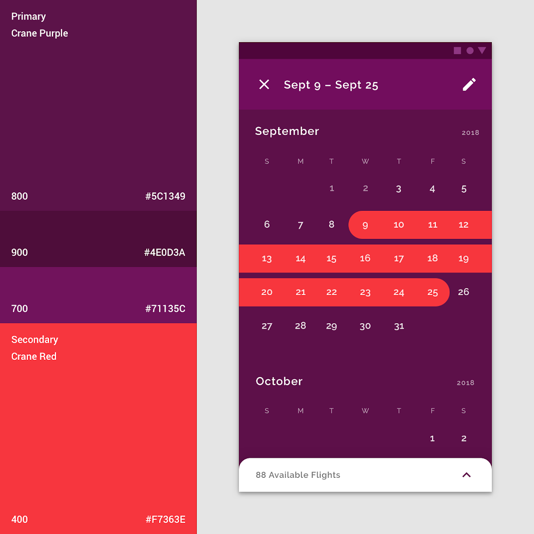 Date Pickers Material Design