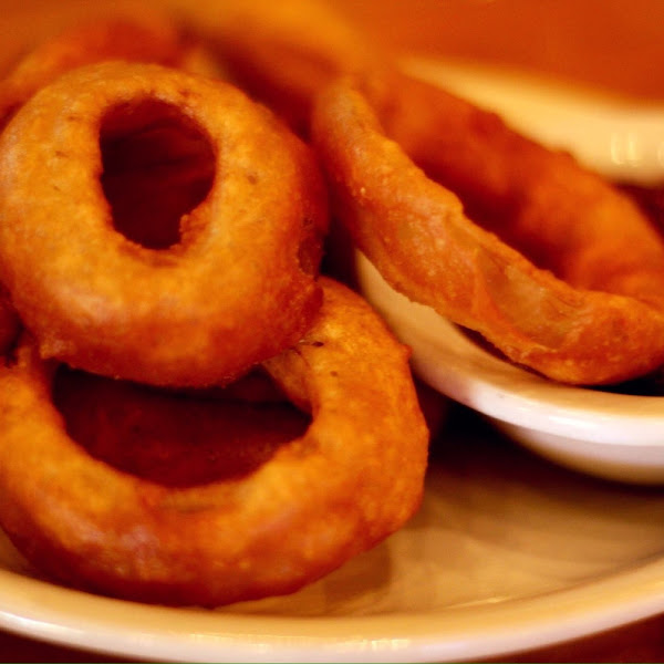 Gluten free beer battered onion rings