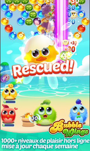 Télécharger Bubble Wings: offline bubble shooter games APK MOD (Astuce) screenshots 1