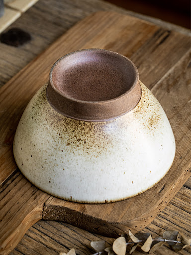 Title 4, Stoneware high leg ceramic bamboo hat ramen bow...