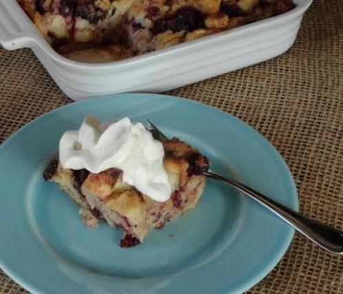 Classic Cranberry Bread Pudding