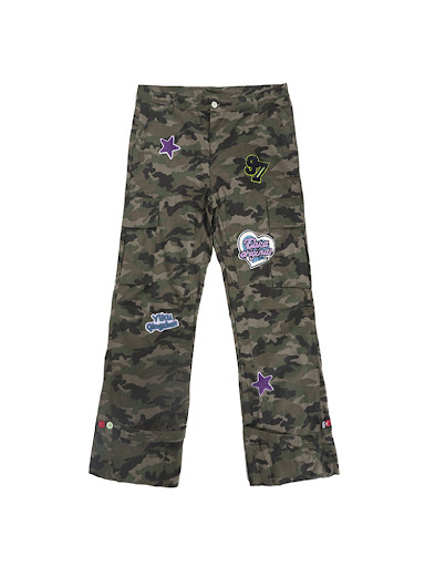 Title 5, Camouflage Towel Patch Micro-flared Overalls of...