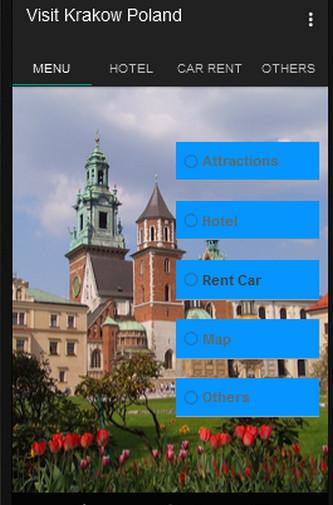 Android application Visit Krakow Poland screenshort