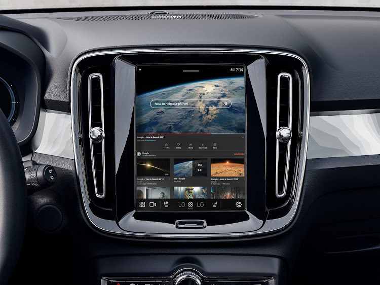 Volvo's electronic screens have voice-activated Google searches. Picture: SUPPLIED