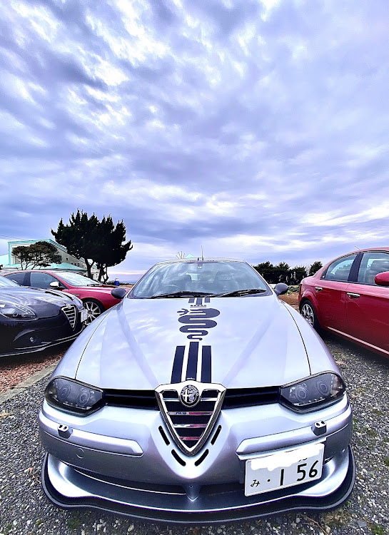 156スポーツワゴンのB.V.I 毒蛇ja🐍🍀会・新年初走り・銚子犬吠埼touring・ABARTH 124spiderに関するカスタム事例の投稿画像1枚目