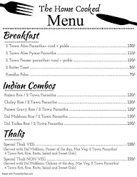 The Home Cooked menu 1