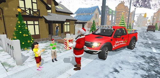 Santa Christmas Gift Delivery