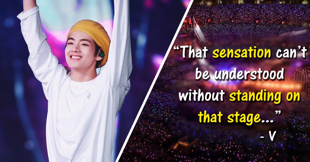 V Reveals Why Bts'S Rose Bowl Concert Is So Special To Him