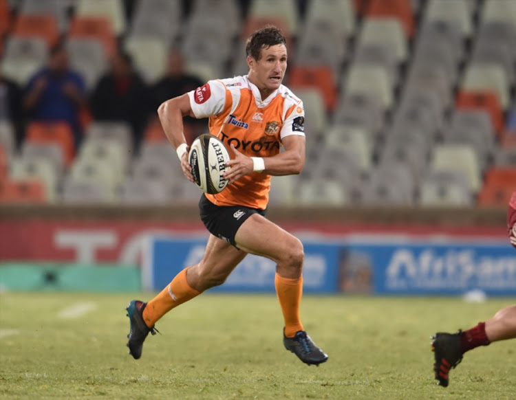 Johan Goosen of the Toyota Cheetahs during the Guinness Pro14 match between Toyota Cheetahs and Munster at Toyota Stadium on April 13, 2018 in Bloemfontein, South Africa.