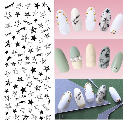Title 5, Nail polish glue jewelry tool letter sticker ki...