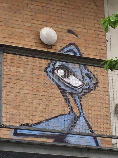 Mural mit einem Auge