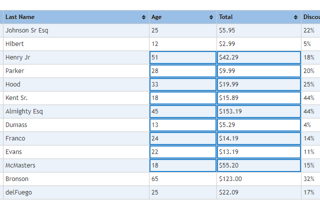 Table range select and copy like in Firefox! Preview image 1