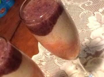 Red White and (whoopsie) Purple Smoothie