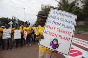 With the 27th UN Climate Change Conference running from November 6-18 in Egypt, the South Durban Community Environmental Alliance protested at Suncoast Beach promenade against oil and gas exploration in South Africa.