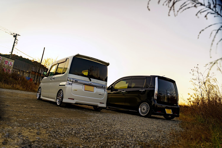 ムーヴカスタムのコラボ・夕暮れ時は盛れる・某河川敷に関するカスタム事例の投稿画像5枚目