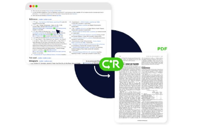 Click and Read CNRS chrome extension